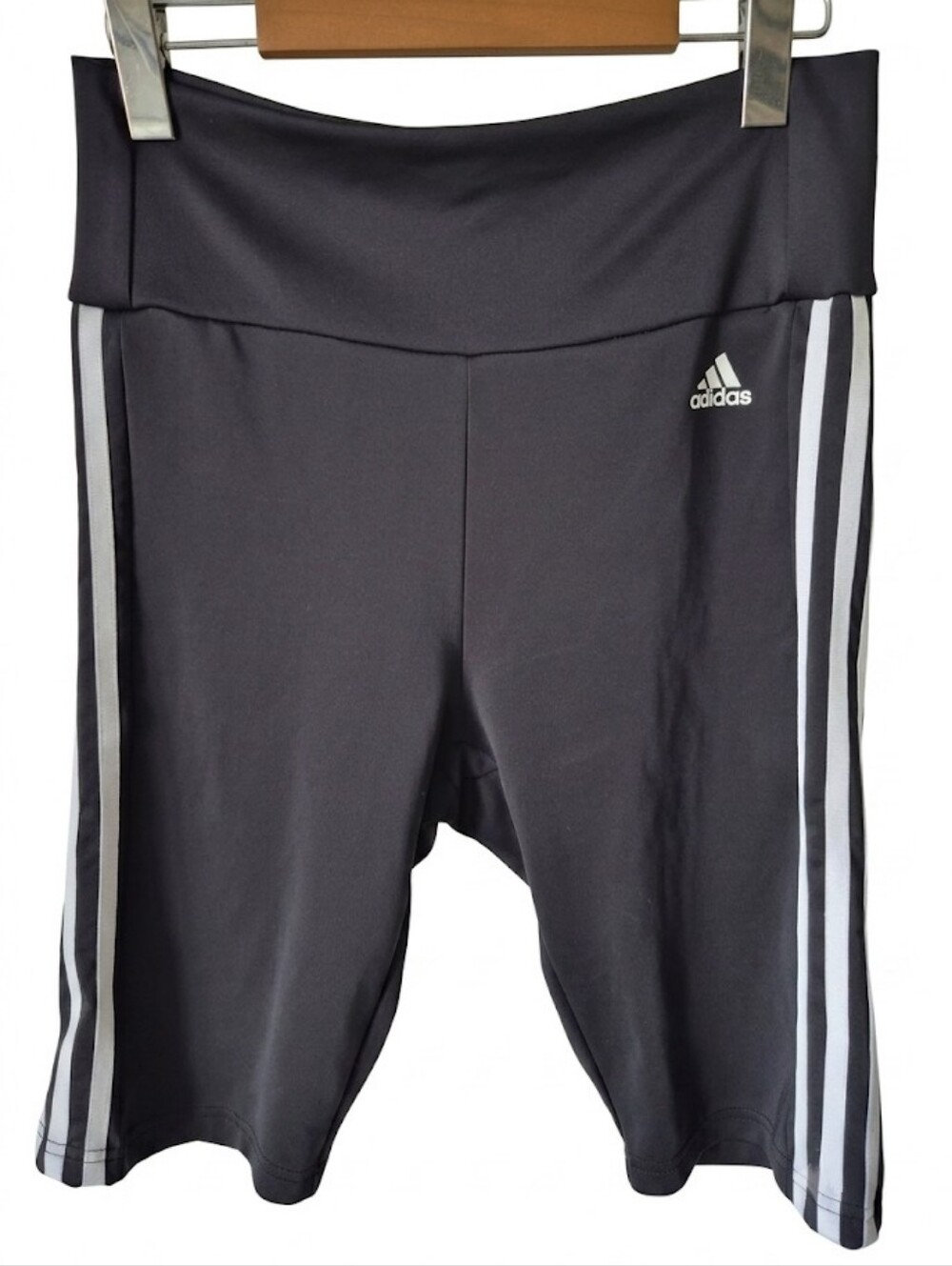 Adidas AEROREADY High-Waisted 3-Stripe Bike Shorts - Women's Size Medium